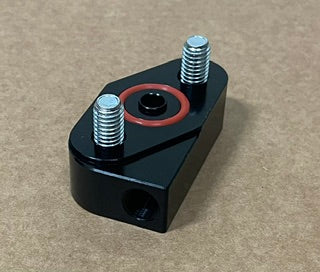 LOW Profile Turbo Oil Feed Block for T4 and s400 turbos