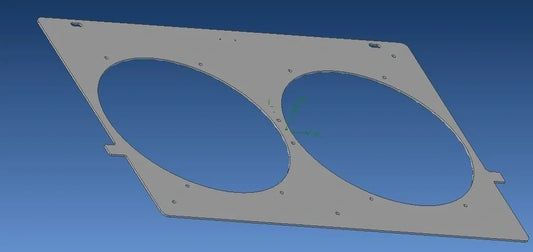 Dual Fan Shroud, for 28" core GM Truck 99-13
