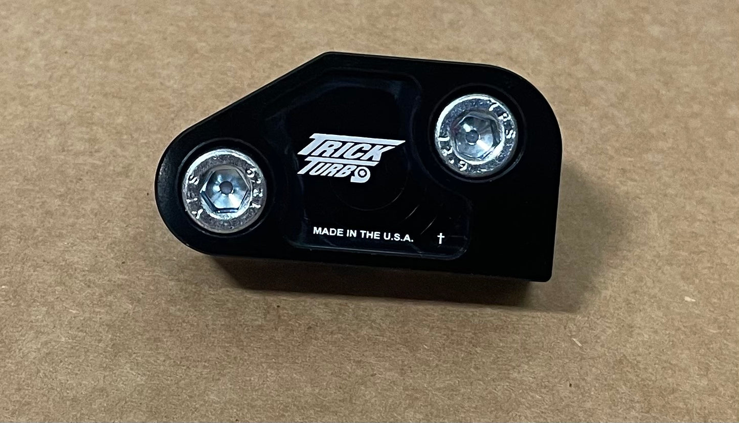 LOW Profile Turbo Oil Feed Block for T4 and s400 turbos