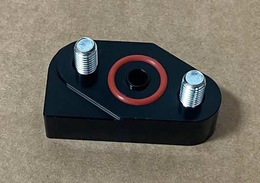 LOW Profile Turbo Oil Feed Block for T4 and s400 turbos