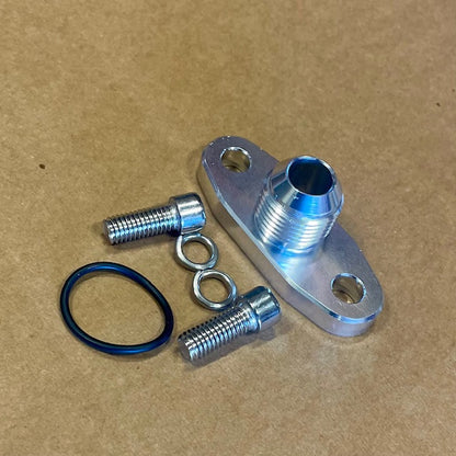 10AN Male T4 Oil Drain Flange (Low Profile)