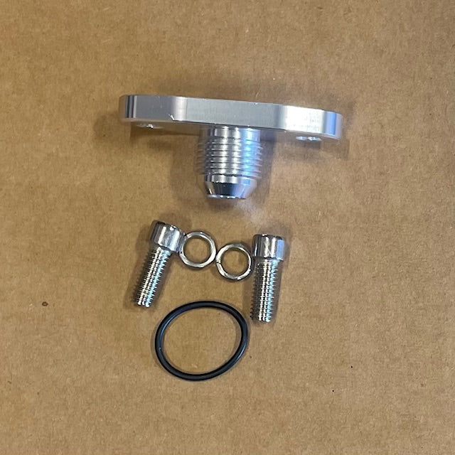 10AN Male T4 Oil Drain Flange (Low Profile)