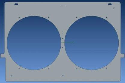 Dual Fan Shroud, for 28" core GM Truck 99-13